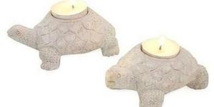 Soapstone Turtle Tea Light Holder