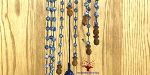 Tulsi Wood Beads Dream Catcher Wall Hanging