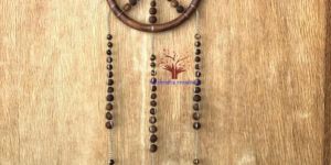 Tulsi Wooden Beads Dream Catcher Wall Hanging