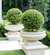 White Marble Garden Planter