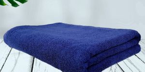 Rekhas Premium Cotton Bath Towel, Super Absorbent, Soft & Quick Dry, Dark Blue Colour