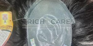 Mens Golden Thin Poly PU Hair Patch