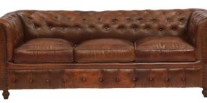 Leather 3 Setter Sofa