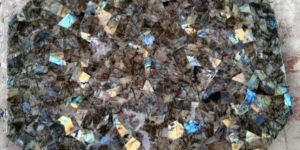 Round Labradorite Stone Table Top