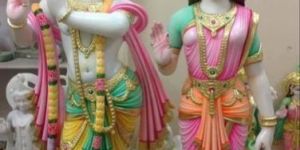 Marble Radha Krishna Statue