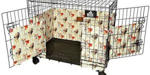 Yellow Bumper 30 Inch Dog Cage