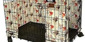 Yellow Bumper 36 Inch Dog Cage