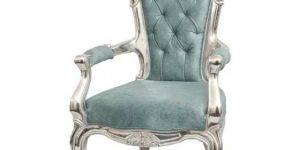 Silver Plated Hand Carved Maharaja Chair