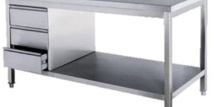 Stainless Steel Table with Drawer