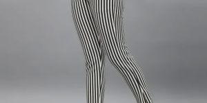 Ladies Stripe Silk Pant