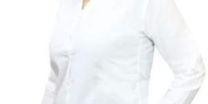 White Cotton Ladies Formal Shirt