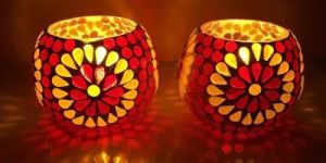 Handmade Mosaic Candle Holder