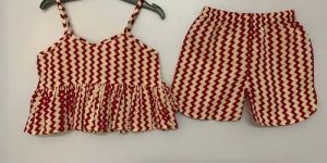 Red Girls Kid Top Shorts