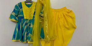 Yellow Kids Dhoti Kurta Set