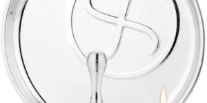 Stainless Steel Swastika Pooja Thali Set