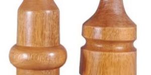 Tabel Top Wooden Flower Vase Set of 2 Pcs