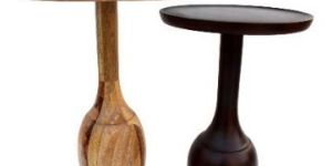 Wooden Drink Table Set of 2 Pcs
