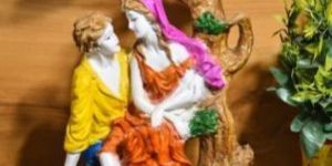 Polyresin Multicolor Tree Couple Statue