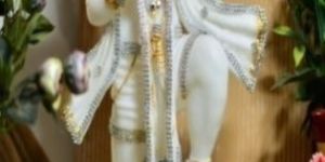Veer Hanuman Marble Statue
