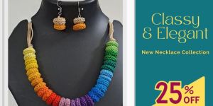 Handmade Crochet Necklase Set