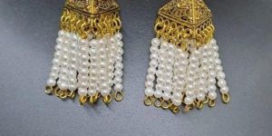 Golden Oxidised Earrings