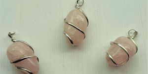 Rose Quartz Tumbled Pendant
