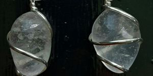 Transparent Crystal Quartz Tumble Pendant