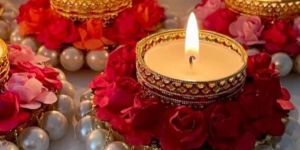 Foam Flowers Tea Light Holder