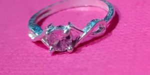 Pure Silver Gemstone Ring