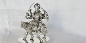 Silver Durga Statue