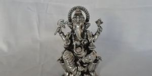 Silver Ganesh Statue God Statue