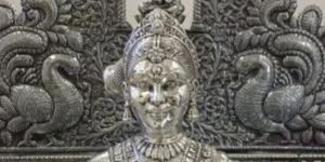 Silver Parvati Ji Statue