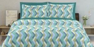 Pure Comfort Luxurious Green Cotton Bedsheet