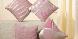 Pure Satin Silk Thread Cushion Cover