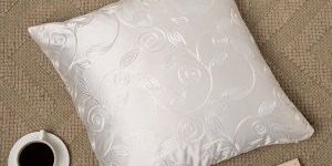 White Satin Silk Cushion Cover