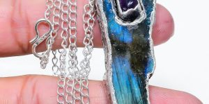 Labradorite Sterling Silver Necklace