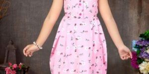 Girls Printed Dhoti Frock