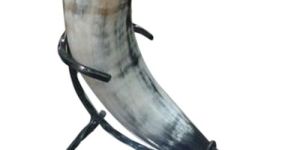 Viking Drinking Horn with Stand