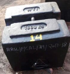 Rectangular 1000 Kg Cast Iron Weights