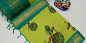Premium Quality Kalyani Wax Printed Cotton Sarees