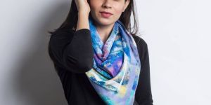 Sustainable Silk Square Scarf