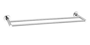 Stainless Steel Chrome Double Towel Rod