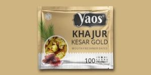 Yaos Khajur Kesar Gold Mouth Freshner Pouch