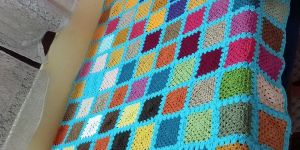Crochet Square Bed Cover