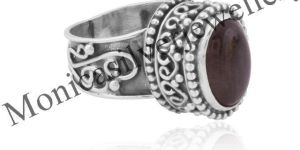 Natural Labradorite Mens Ring