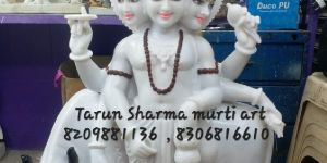 Marble Lord Dattatreya Statue