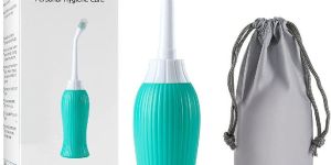 Plastic Retractable Handheld Bidet Portable of Antislip, Bidet Angled Nozzle Spray with Travel Bag (