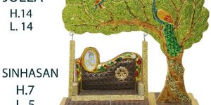 Handmade Wooden Laddu Gopal Jhula