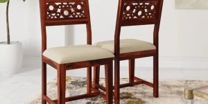Sheesham Wooden CNC Cutting Design Chair