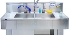 Wash Station with Double Sink